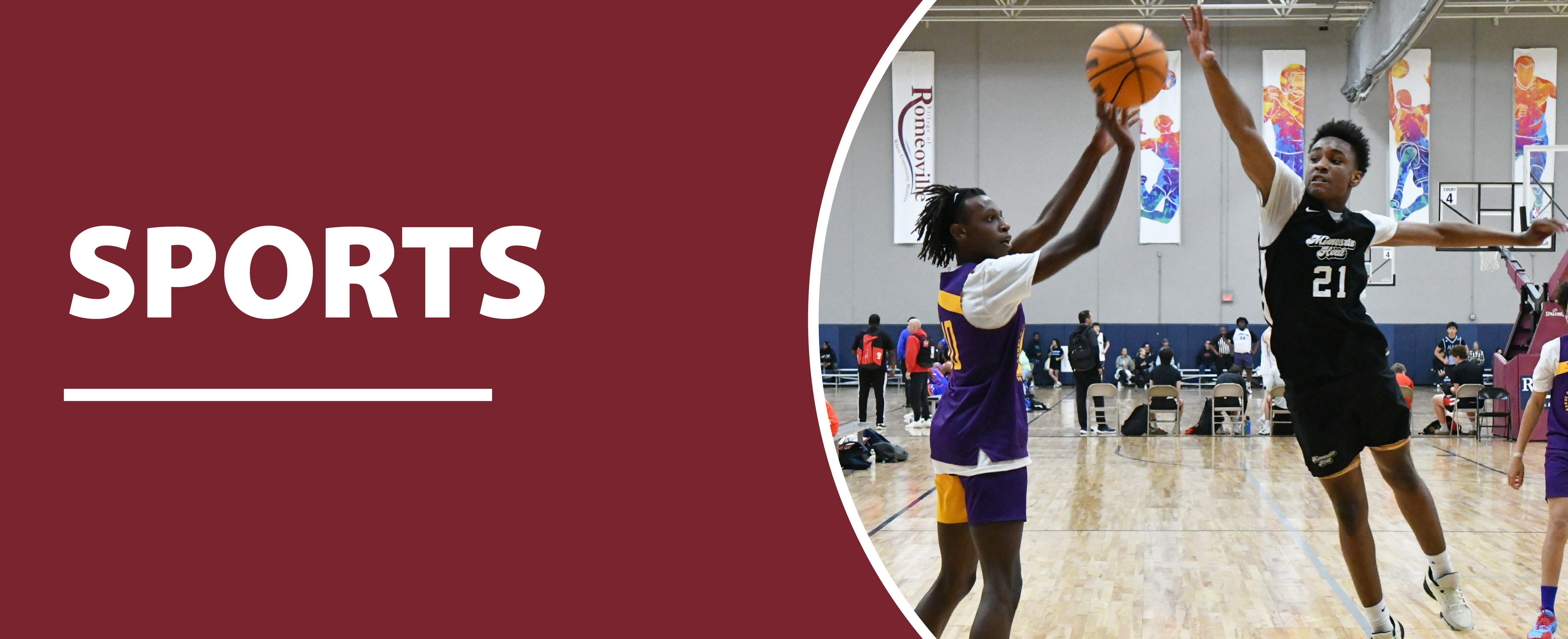 Banner graphic on top of Sports page of the Athletic & Event Center