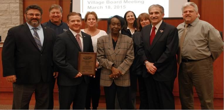 Village Staff Receiving Outstanding Facility Award