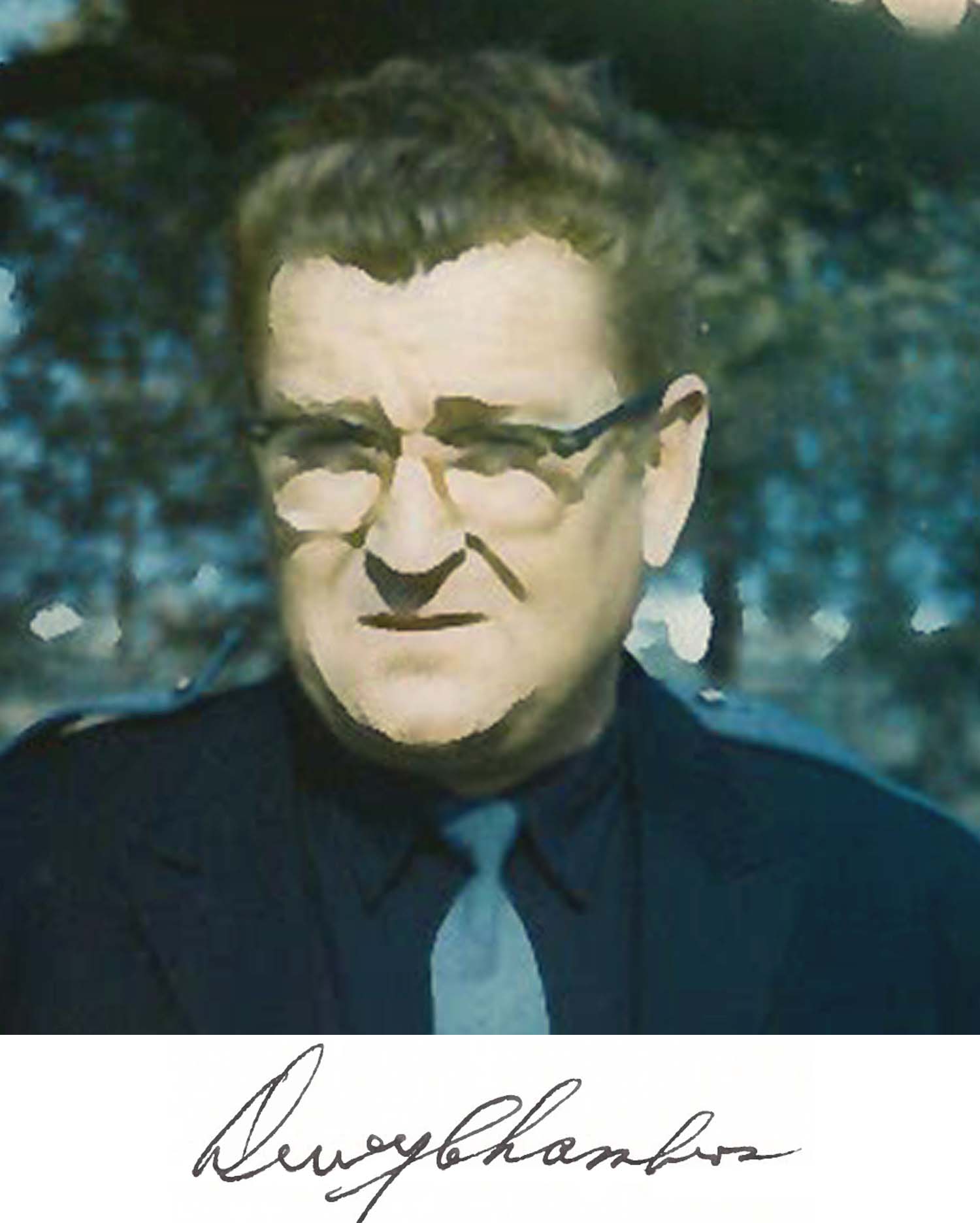 Mayor Chambers and his signature