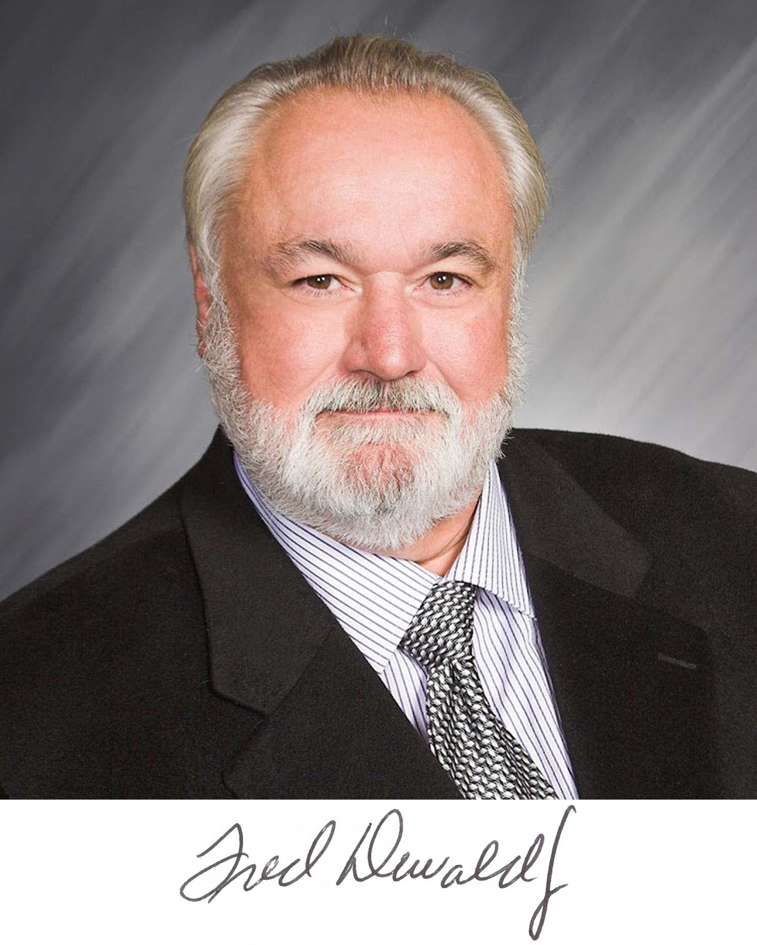 Mayor Dewald and his signature